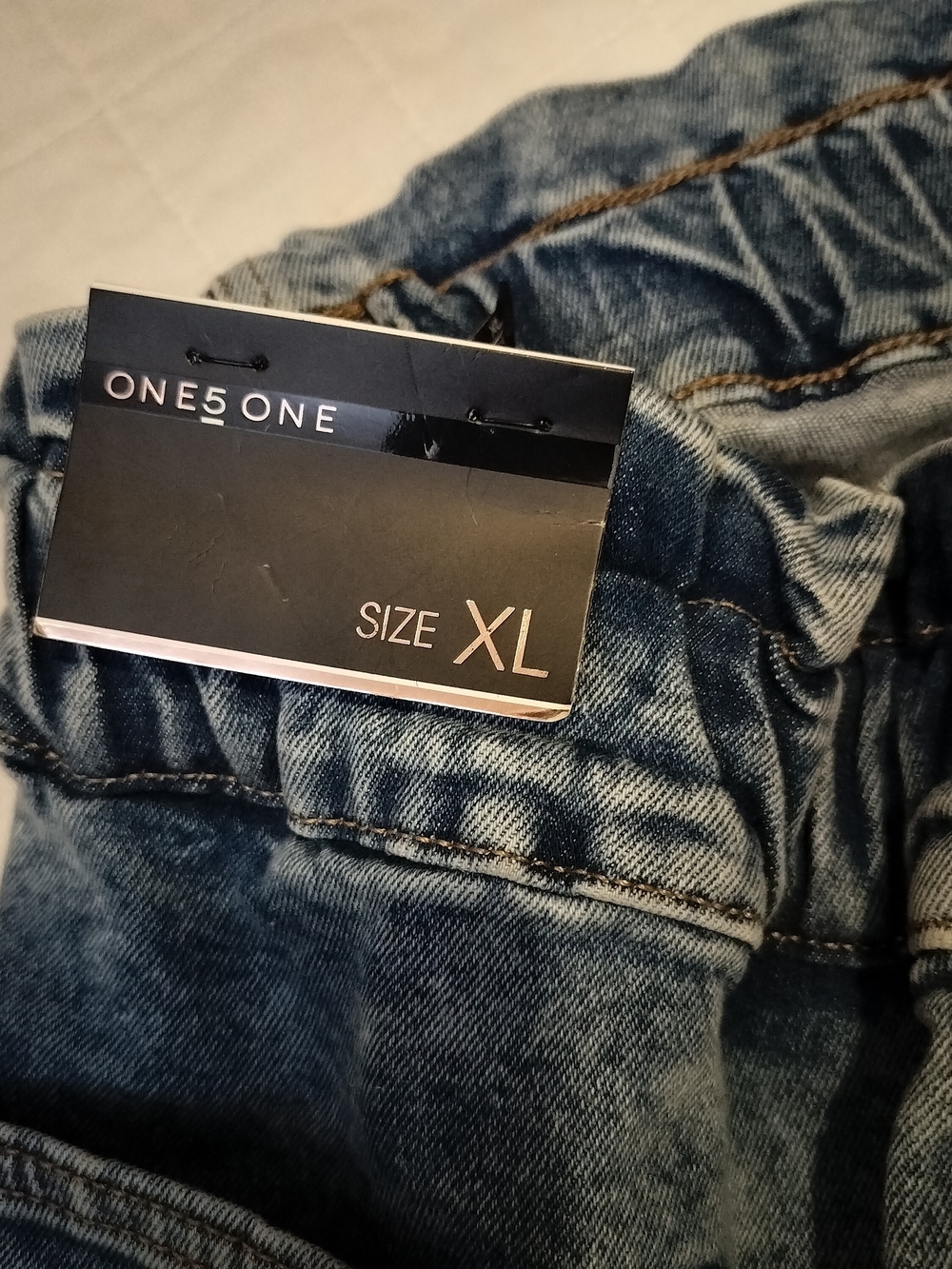 Short one 5 one Black Faux Crop Top - Picture 5 of 5